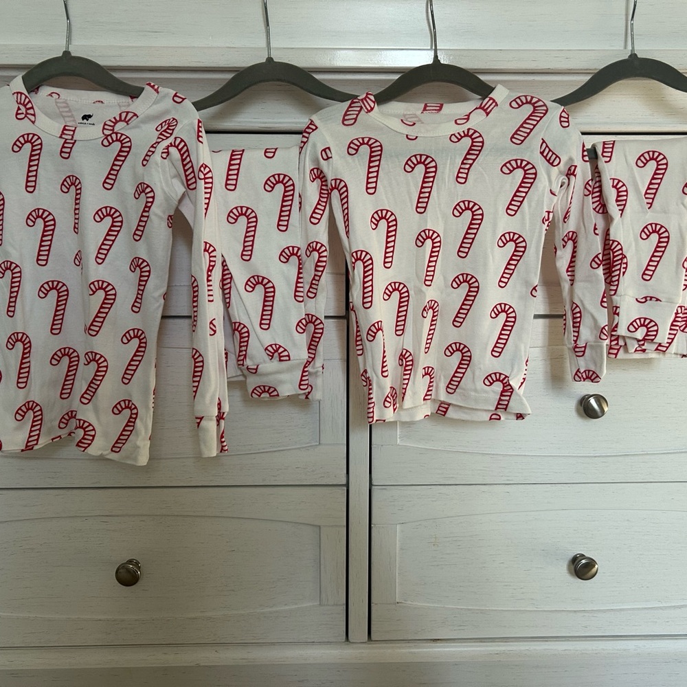 Monica + Andy Festive Candy Cane Kids Pajama Set